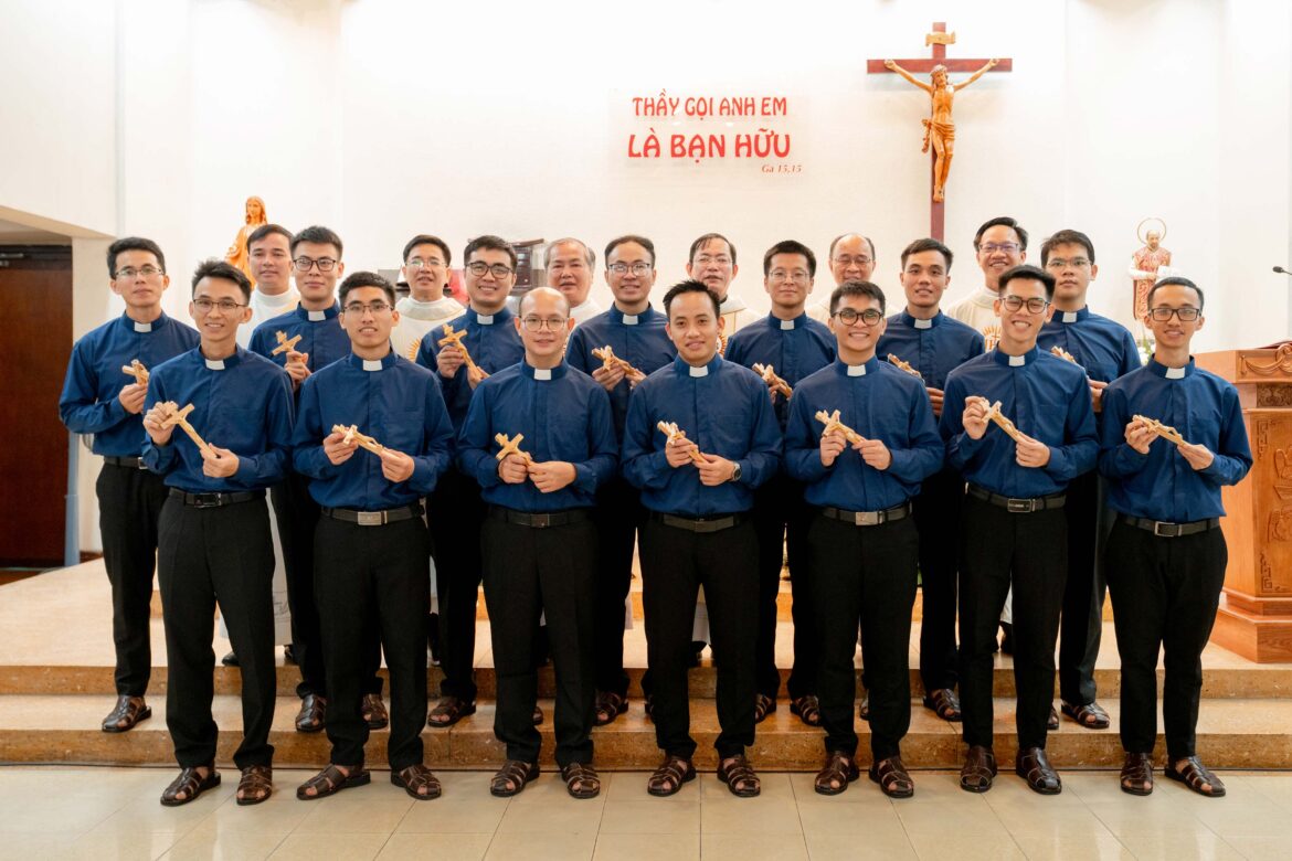 14 Vietnamese novices pronounce first vows on the feast of Saint Ignatius of Loyola